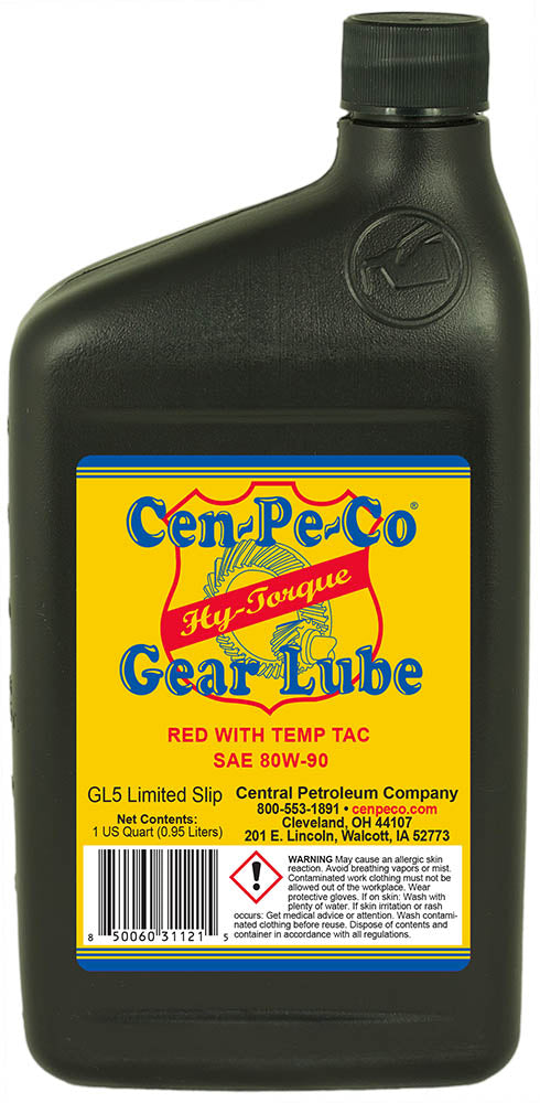 CEN-PE-CO HY-TORQUE RED WITH TEMP TAC SAE 80W-90 GEAR LUBE